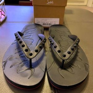 Christian Louboutin Loubi Flip Flops